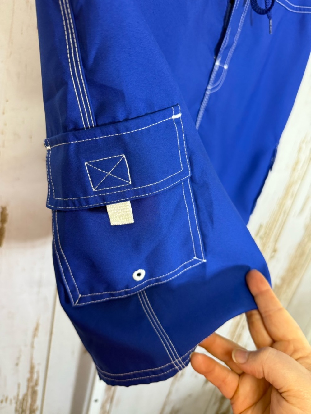 Beach Rays, Women's Royal Blue Board Shorts with Drawstring Waist. Size 16 - Picture 2 of 7